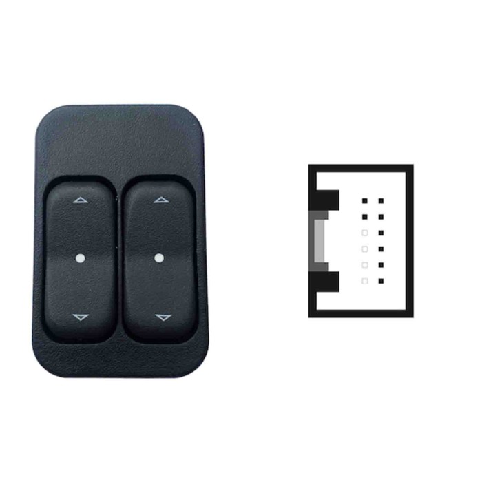 SOP105.JPG Blocco Comandi Alzacristalli Porta Anteriore Sx Opel Combo Dal 11/2001 Al 12/2011