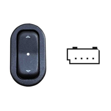 SOP106.JPG Interruttore Alzacristalli Porta Anteriore Dx Porta Posteriore Sx dx 4 Pin Opel Combo Dal 11/2001 Al 12/2011