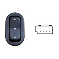 Interruttore Alzacristalli Porta Anteriore Dx Porta Posteriore Sx dx 4 Pin Opel Combo Dal 11/2001 Al 12/2011