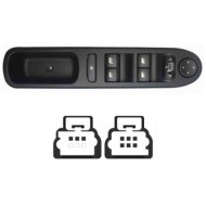SPG101.JPG Pulsantiera Alzacristalli Porta Anteriore Sx Peugeot 307 Dal 04/2001 Al 07/2008