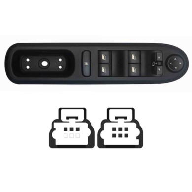 SPG105.JPG Pulsantiera Alzacristalli Porta Anteriore Sx Peugeot 407 Dal 05/2004 Al 03/2012