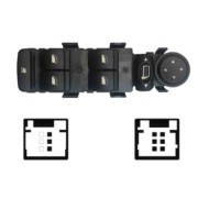 Blocco Comandi Alzacristalli Porta Anteriore Sx Citroen C4 Dal 11/2004 Al 11/2010