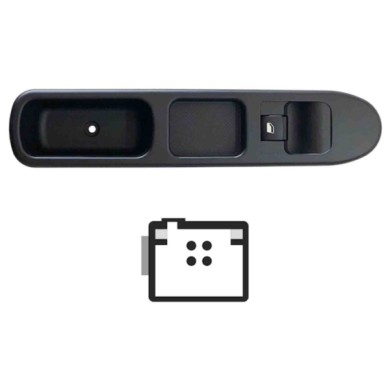 SPG110.JPG Pulsantiera Alzacristalli Porta Anteriore Dx Alzacristalli Comfort 1 Interruttore 4 Pin Peugeot 207 Dal 02/2006 Al 11