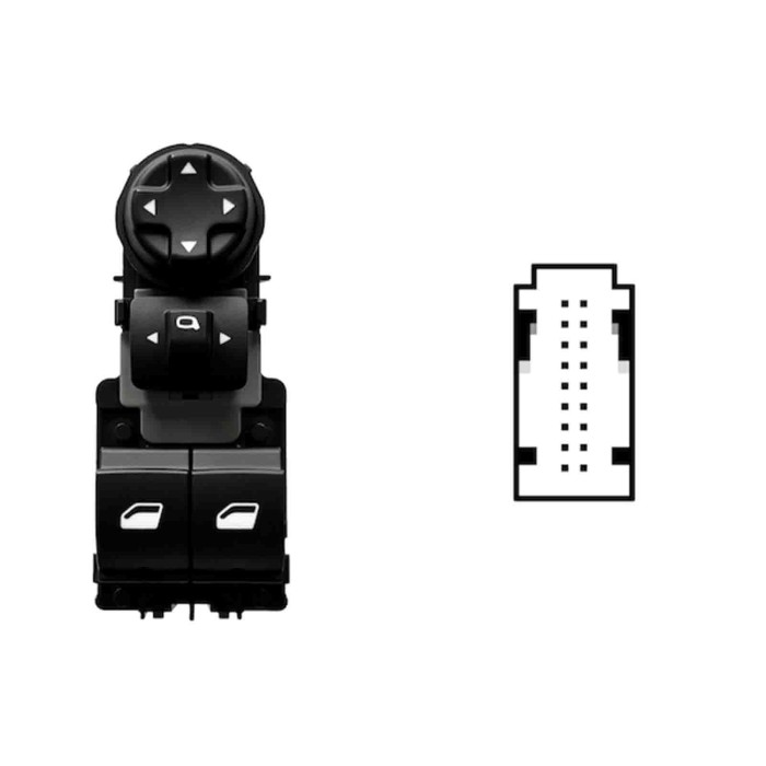 SPG116.JPG Blocco Comandi Alzacristalli Porta Anteriore Sx Citroen Berlingo Dal 05/2018