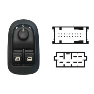Blocco Comandi Alzacristalli Porta Anteriore Sx Peugeot 206 Dal 09/1998 Al 02/2009