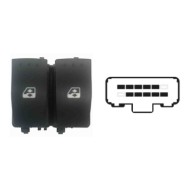 SRN103.JPG Blocco Comandi Alzacristalli Anteriori Renault Clio Ii Serie 2 Dal 07/2001 Al 09/2005