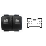 SRN109.JPG Blocco Comandi Alzacristalli Anteriori Porta Anteriore Sx 2 Interruttori 7 Pin Connettore Giallo Renault Captur 04/20