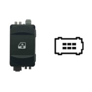 Interruttore Alzacristalli Porta Anteriore Dx Alzacristalli Comfort 6 Pin Connettore Grigio Renault Megane Ii 10/2002-12/2005