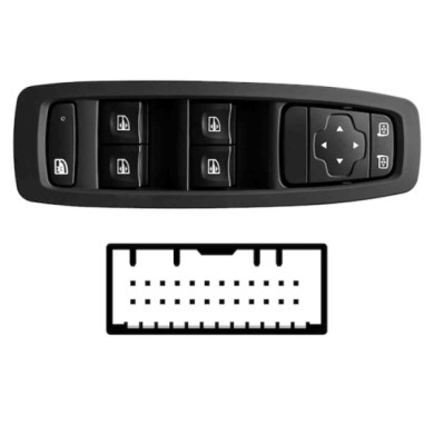 SRN119.JPG Pulsantiera Alzacristalli Porta Anteriore Sx Renault Grand Scenic Dal 09/2016
