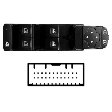 SRN128.JPG Blocco Comandi Alzacristalli Porta Anteriore Sx Renault Grand Scenic Dal 09/2016