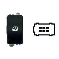 SRN130.JPG Interruttore Alzacristalli Porta Anteriore Dx Porta Posteriore Sx dx 6 Pin Connettore Blu Renault Kangoo Dal 02/2008 