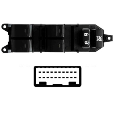 STT105.JPG Blocco Comandi Alzacristalli Porta Anteriore Sx Toyota Auris Dal 11/2012 Al 12/2018