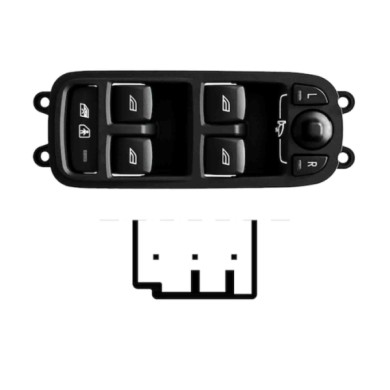 SVL100.JPG Pulsantiera Alzacristalli Porta Anteriore Sx Volvo S80 Dal 05/2013 Al 12/2016