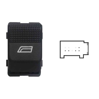 SVW104.JPG Interruttore Alzacristalli Porta Anteriore Sx 5 Pin Seat Arosa Dal 04/1997 Al 05/2004