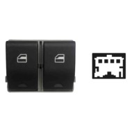 Blocco Comandi Alzacristalli Anteriori Porta Anteriore Sx Colore Nero/bianco 2 Interruttori 4 Pin Seat Cordoba 06/2002-07/2009