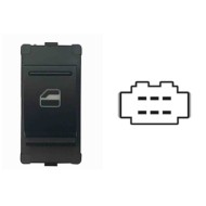 Interruttore Alzacristalli Porta Anteriore Dx Colore Nero/bianco 6 Pin Volkswagen Up Dal 11/2011 Al 10/2016 Dal 11/2016