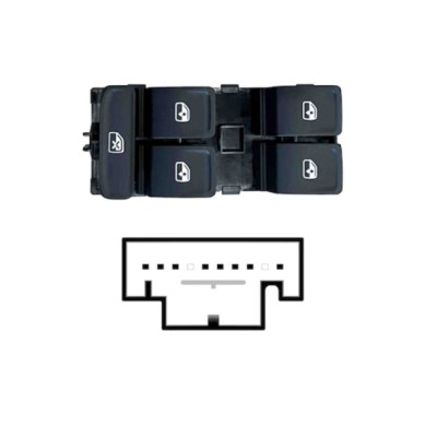 SVW123.JPG Blocco Comandi Alzacristalli Porta Anteriore Sx Seat Ateca Dal 08/2020