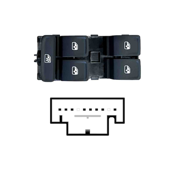 SVW123.JPG Blocco Comandi Alzacristalli Porta Anteriore Sx Seat Ateca Dal 08/2020