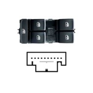 SVW124.JPG Blocco Comandi Alzacristalli Porta Anteriore Sx Seat Ateca Dal 08/2020