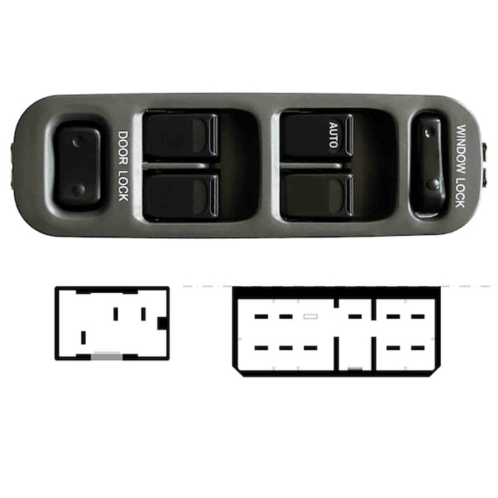 SZK100.JPG Pulsantiera Alzacristalli Porta Anteriore Sx Suzuki Grand Vitara Dal 03/1998 Al 04/2005
