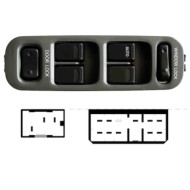 SZK100.JPG Pulsantiera Alzacristalli Porta Anteriore Sx Suzuki Grand Vitara Dal 03/1998 Al 04/2005