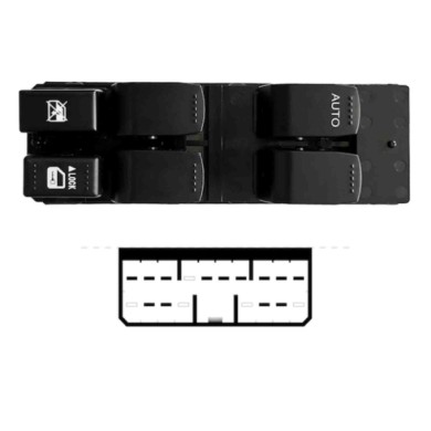 SZK101.JPG Blocco Comandi Alzacristalli Porta Anteriore Sx Suzuki Grand Vitara Dal 05/2005 Al 03/2015