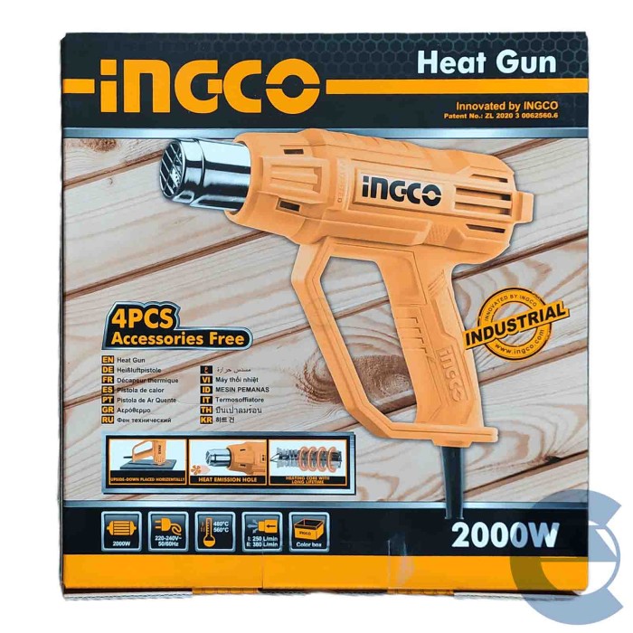 Ingco Termosoffiatore 2000 W Hg200038 Elimina Facilmente Vernice E Stencil