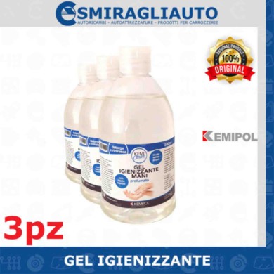 145191-large_default.jpg Gel Igienizzante Alcolico Kemipol Mani Detergente Antibatterico Mani 500ml 3pz
