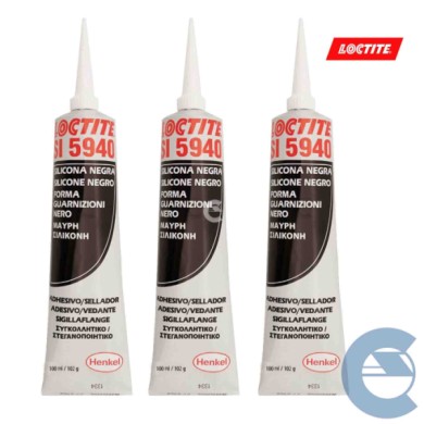148980-large_default.jpg Loctite Si 5940 Silicone Guarnizioni Nero 3 Pezzi X 100 Ml Sigillante Multiuso