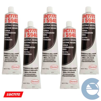 148980-large_default.jpg Loctite Si 5940 Silicone Guarnizioni Nero 5 Pezzi X 100 Ml Sigillante Multiuso