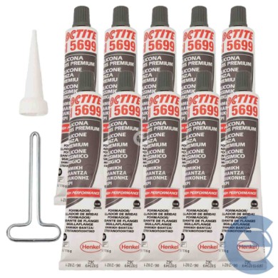 149148-large_default.jpg Loctite Si5699 Silicone Ossimico Grigio 10 Pezzi X 80ml Resiste Ad Acqua E Glicone