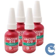 Loctite 270 Frenafiletti 4 Pezzi X 10ml Bloccante Assemblaggi Ad Alta Resistenza