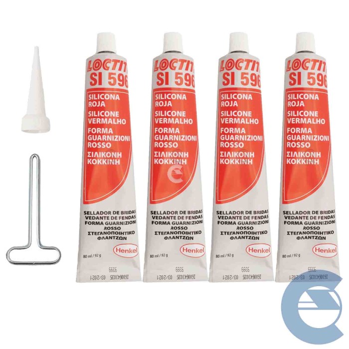 149143-large_default.jpg Loctite Si596 Silicone Forma Guarnizioni Rosso 4 Pezzi X 80ml Resiste Ai Liquidi