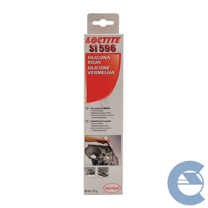 loctite-596-5-pezzi.jpg Loctite Si596 Silicone Forma Guarnizioni Rosso 5 Pezzi X 80ml Resiste Ai Liquidi