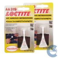 Loctite Aa319 Kit Adesivo Retrovisore 2 Pezzi X 0,5 Gr Incolla Cristalli E Vetri