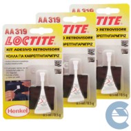 Loctite Aa319 Kit Adesivo Retrovisore 3 Pezzi X 0,5 Gr Incolla Cristalli E Vetri