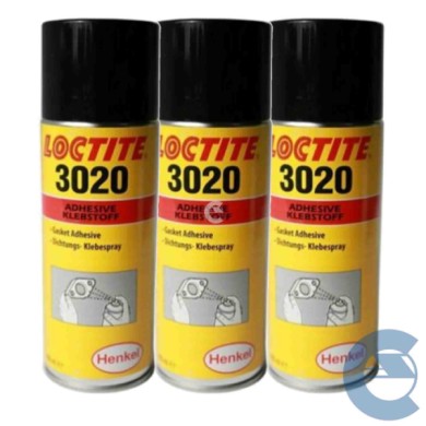 LOCTITE-3020-LOGO.jpg Loctite 3020 Sigillante Spray Adesivo Elastico 3 Pezzi X 400 Ml