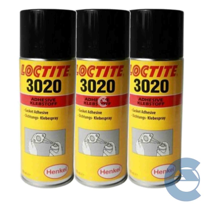 LOCTITE-3020-LOGO.jpg Loctite 3020 Sigillante Spray Adesivo Elastico 3 Pezzi X 400 Ml