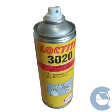 LOCTITE-3020-RETRO-LOGO.jpg Loctite 3020 Sigillante Spray Adesivo Elastico 3 Pezzi X 400 Ml