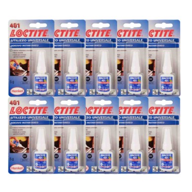 148882-large_default.jpg Loctite 401 Adesivo Istantaneo Utilizzo Universale 10 Pezzi X 5g Multimateriale