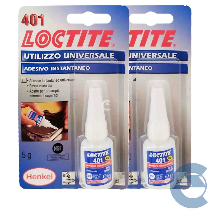 148882-large_default.jpg Loctite 401 Adesivo Istantaneo Utilizzo Universale 2 Pezzi X 5g Multimateriale