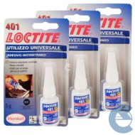 Loctite 401 Adesivo Istantaneo Utilizzo Universale 3 Pezzi X 5g Multimateriale