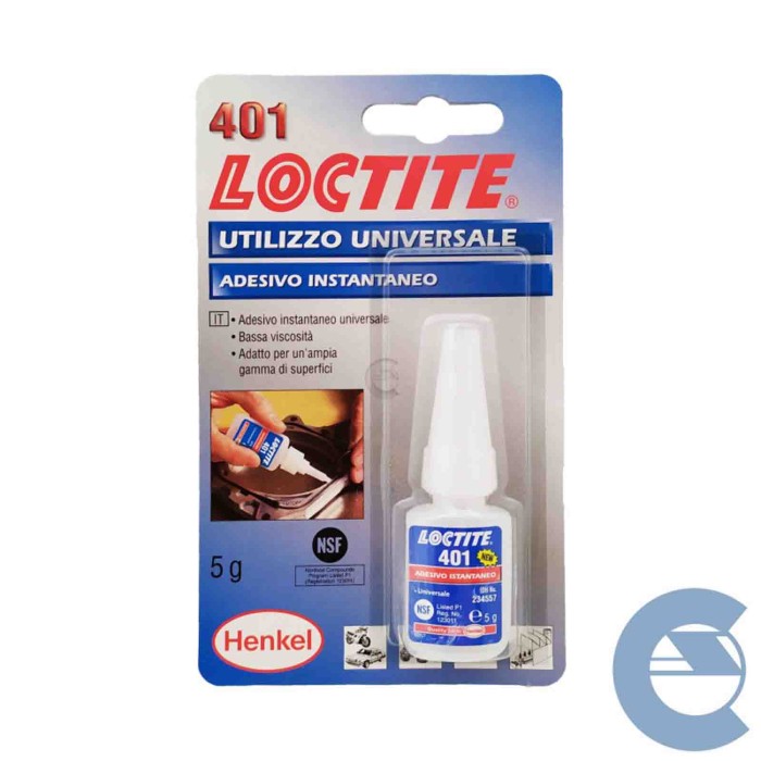 148881-large_default.jpg Loctite 401 Adesivo Istantaneo Utilizzo Universale 5 Pezzi X 5g Multimateriale
