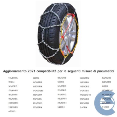 149896-large_default.jpg Mcs Melchioni Ca965 Catene Da Neve Omologate 9 Mm Cricchetto Incluso