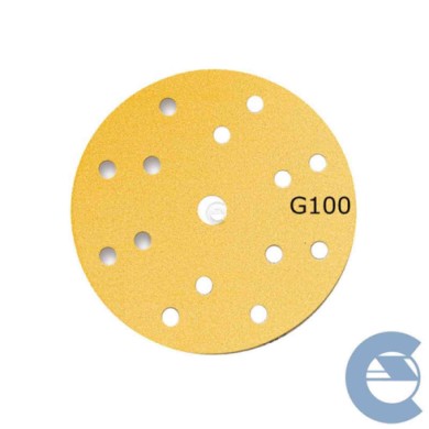 150585-large_default.jpg Mirka Gold P100 15f 150mm 2361109910 Scatolo 100 Pezzi X Disco Abrasivo Forato Grana Grossa