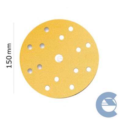 150589-large_default.jpg Mirka Gold P100 15f 150mm 2361109910 Scatolo 100 Pezzi X Disco Abrasivo Forato Grana Grossa