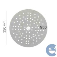Mirka Iridium P80 150mm Ch09980 Disco Carta Abrasiva 121f Grana Grossa