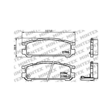 141117-large_default.jpg Pastiglie Freno Nissan Primera 2.0 16v 1996 09-2001 12 Mintex