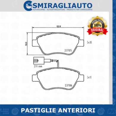 143860-large_default.jpg Pastiglie Freno Fiat Grande Punto Evo 1.3 75 Stilo Alfa Mito 1.4 Panda 4x4 Mintex