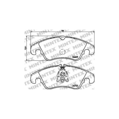 142389-large_default.jpg Pastiglie Freno Bmw 5 520d 2006 04-2009 12 Mintex